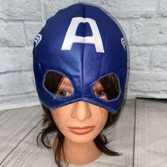 Captain America muscle halloween costume and mask boys M 7-8 - Picture 6 of 14